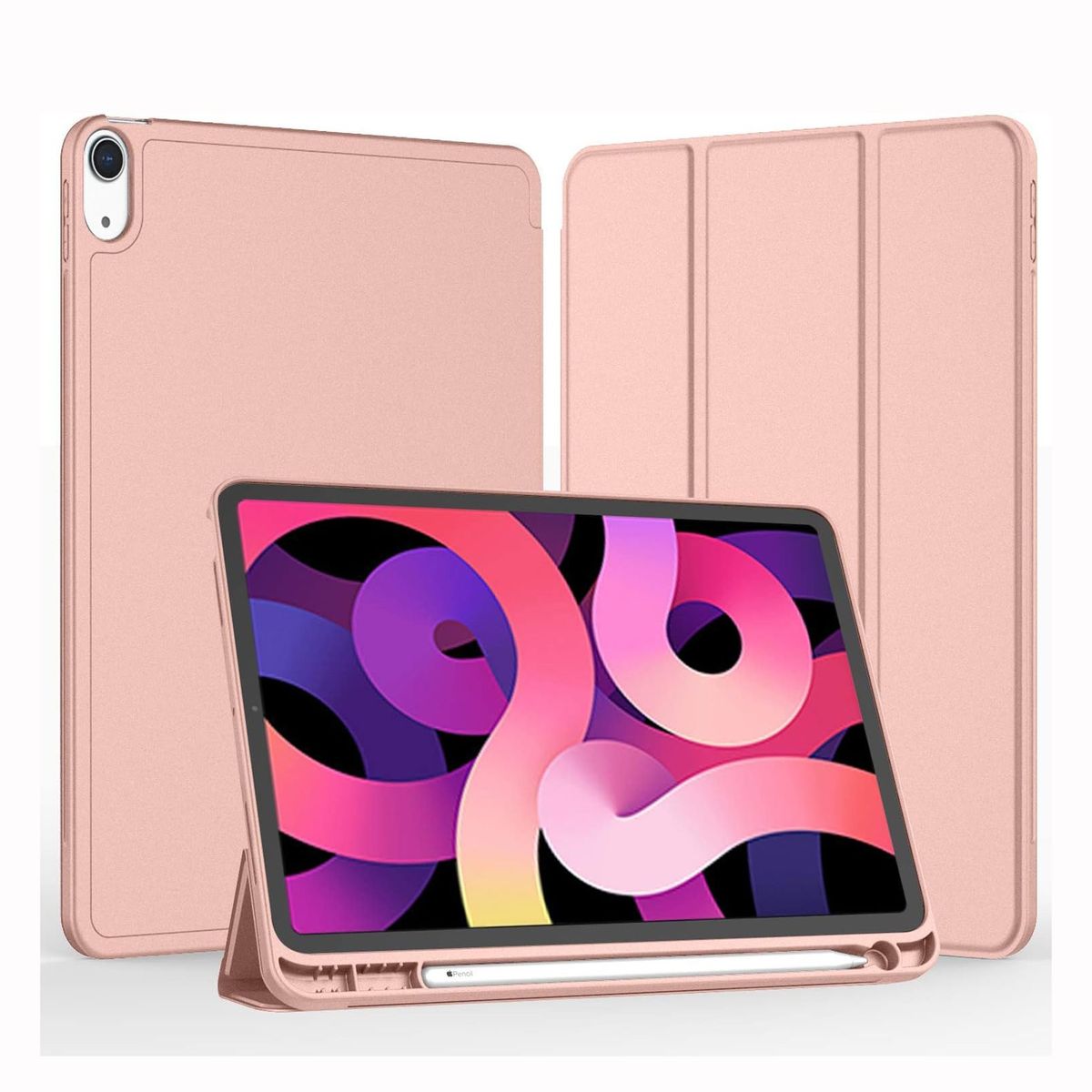 GENERICO - Funda Case para iPad Air 11Pulgadas Chip M2 año 2024 Rosado