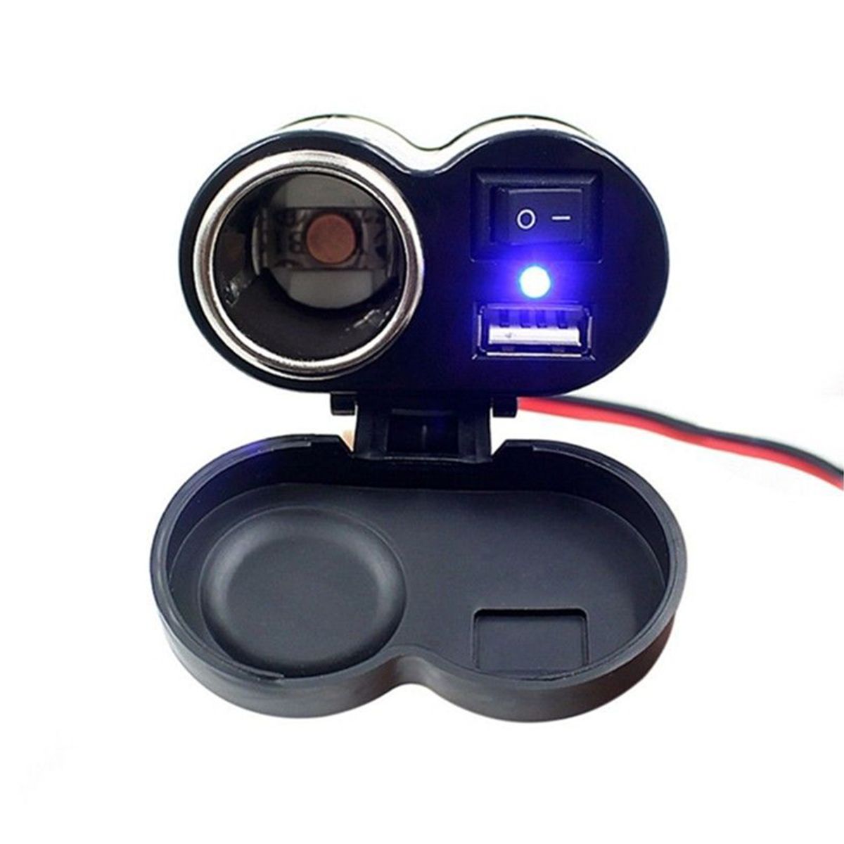 GENERICO - Cargador De Celular Y Cigarrera Para Moto - Kube