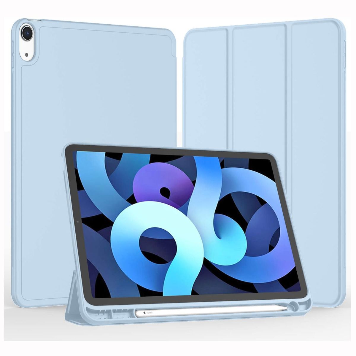 GENERICO - Funda Case para iPad Air 11Pulgadas Chip M2 año 2024 Celeste