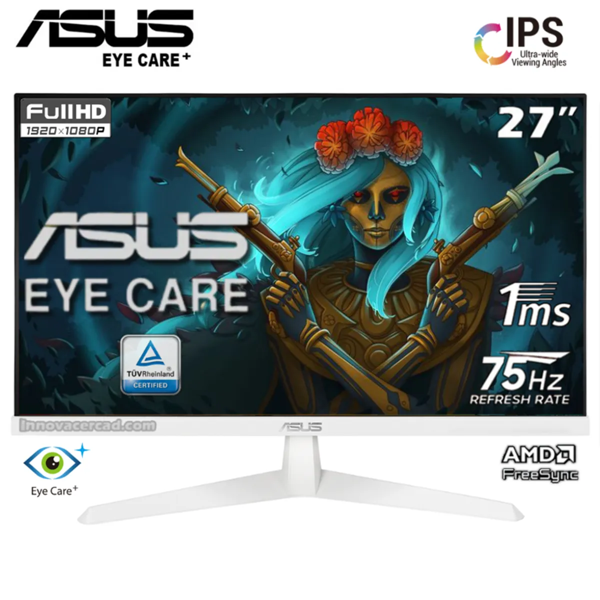 ASUS - Monitor Asus 27 VY279HE-W FHD PANEL IPS 75HZ 1MS WHITE