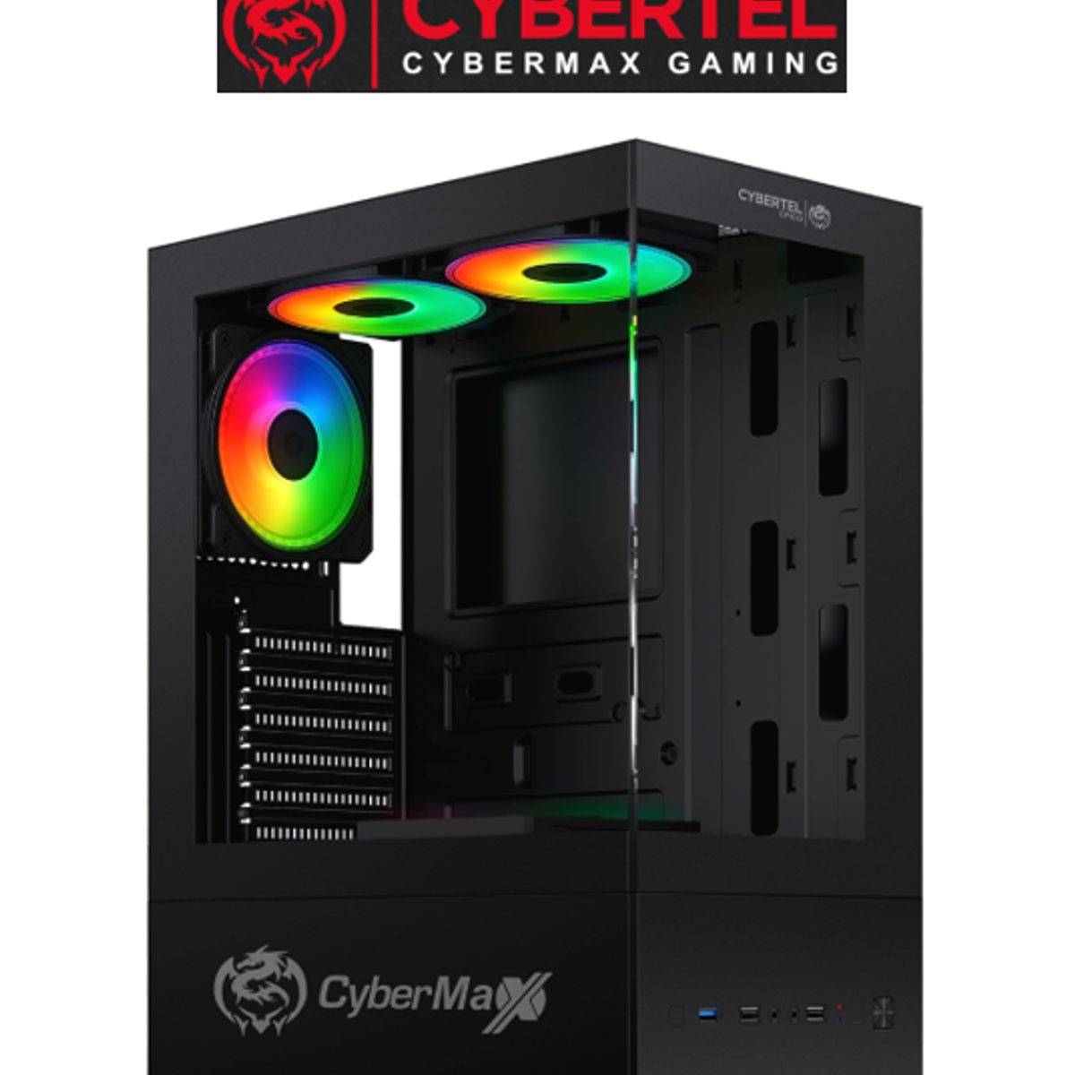CYBERTEL - Case Gamer EPICO CBX5008R ARGB 4FAN  CYBERTEL