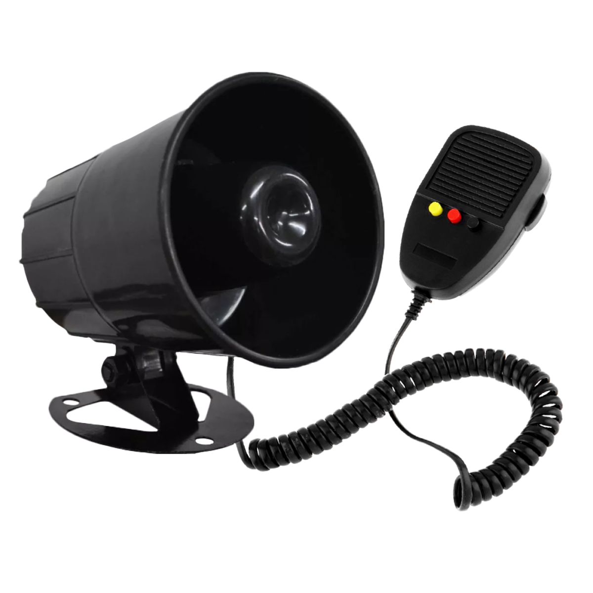 GENERICO - Sirena 6 Tonos Con Megafono 3 Canales Originales