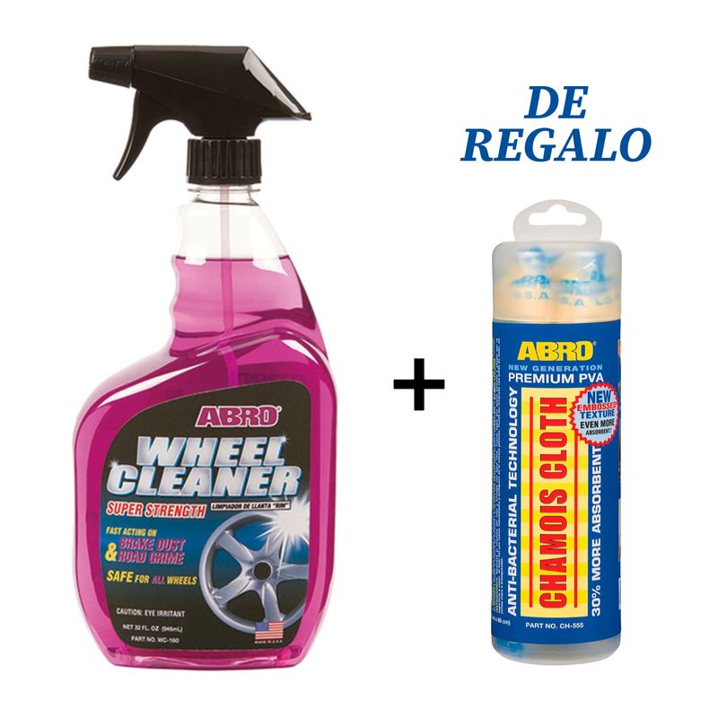 ABRO - ABRO WC-160 Limpiador de Aros 946mL + Regalo Secador Chamois