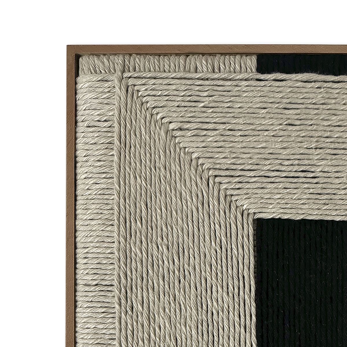 TEJICORP - Cuadro dimensional Tiana - lienzo trenzado con hilos de algodón