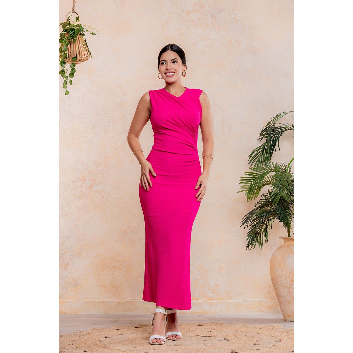 ARMA TU LOOK - VESTIDO ATENEA LARGO CON DRAPEADO ARMA TU LOOK