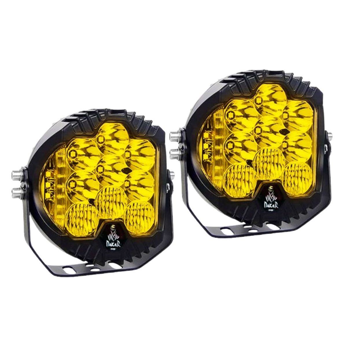 GENERICO - Par Faro Force Iron 5 PuLG 180w 12/36v Ámbar 4 Funciones