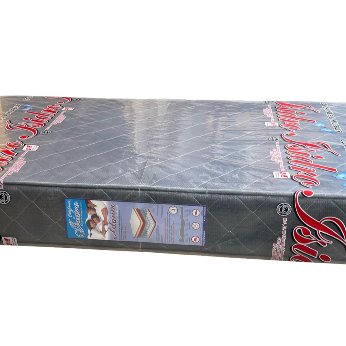 GENERICO - COLCHON 1 .5PLZ ANATÓMICO CON RESORTES CON 1 ALMOHADA DE REGALO