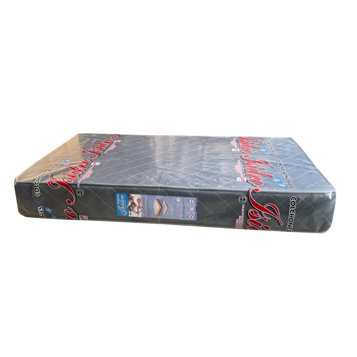 GENERICO - COLCHON 1 .5PLZ ANATÓMICO CON RESORTES CON 1 ALMOHADA DE REGALO