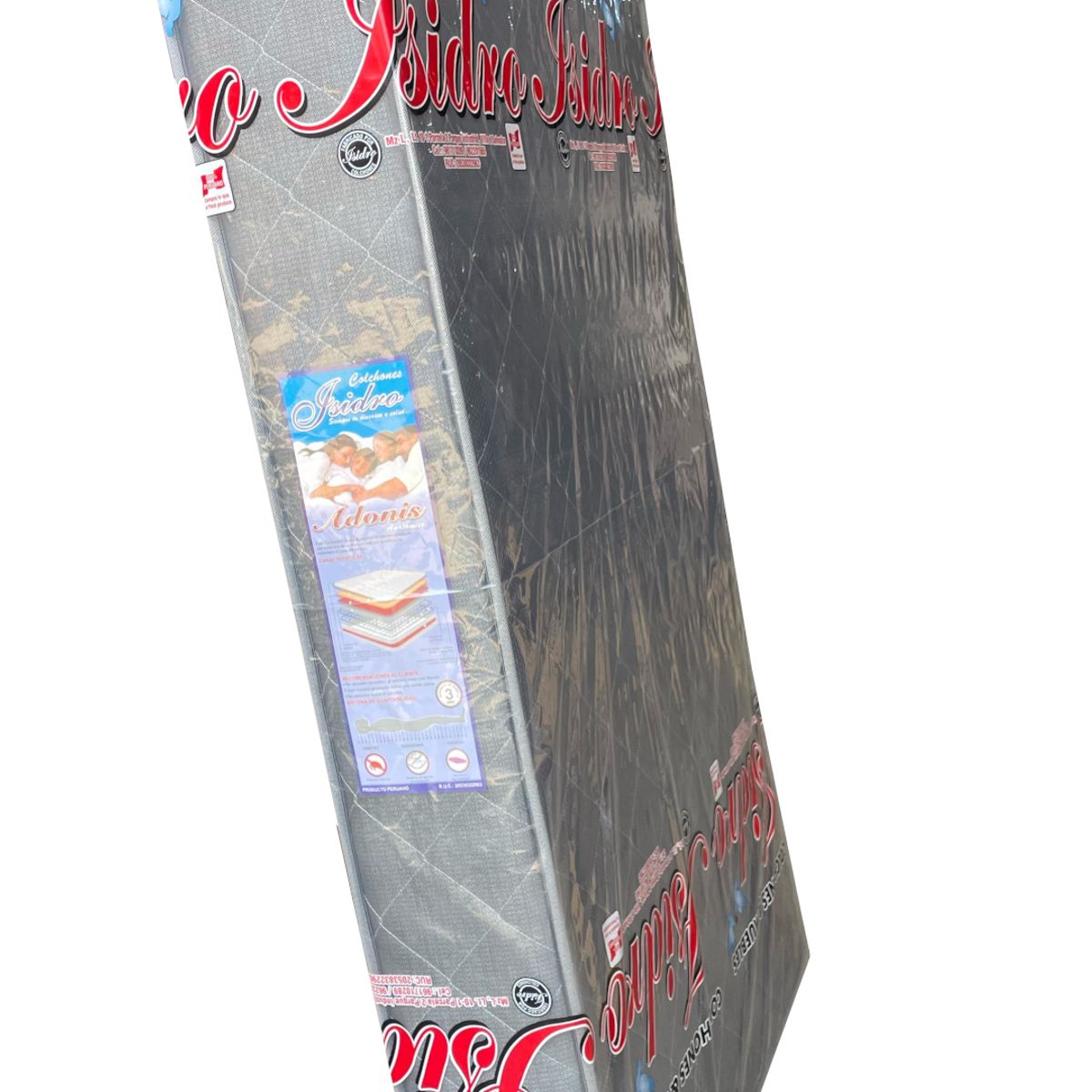 GENERICO - COLCHON 1 .5PLZ ANATÓMICO CON RESORTES CON 1 ALMOHADA DE REGALO