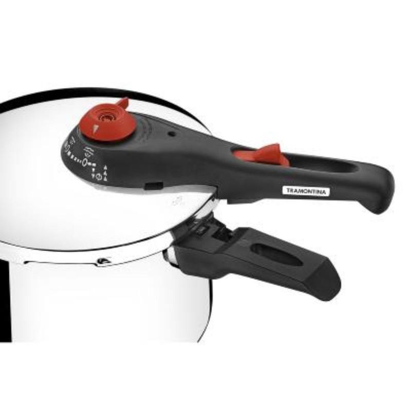 TRAMONTINA - OLLA A PRESIÓN TRAMONTINA SOLAR DE ACERO INOXIDABLE 22 CM 6 L