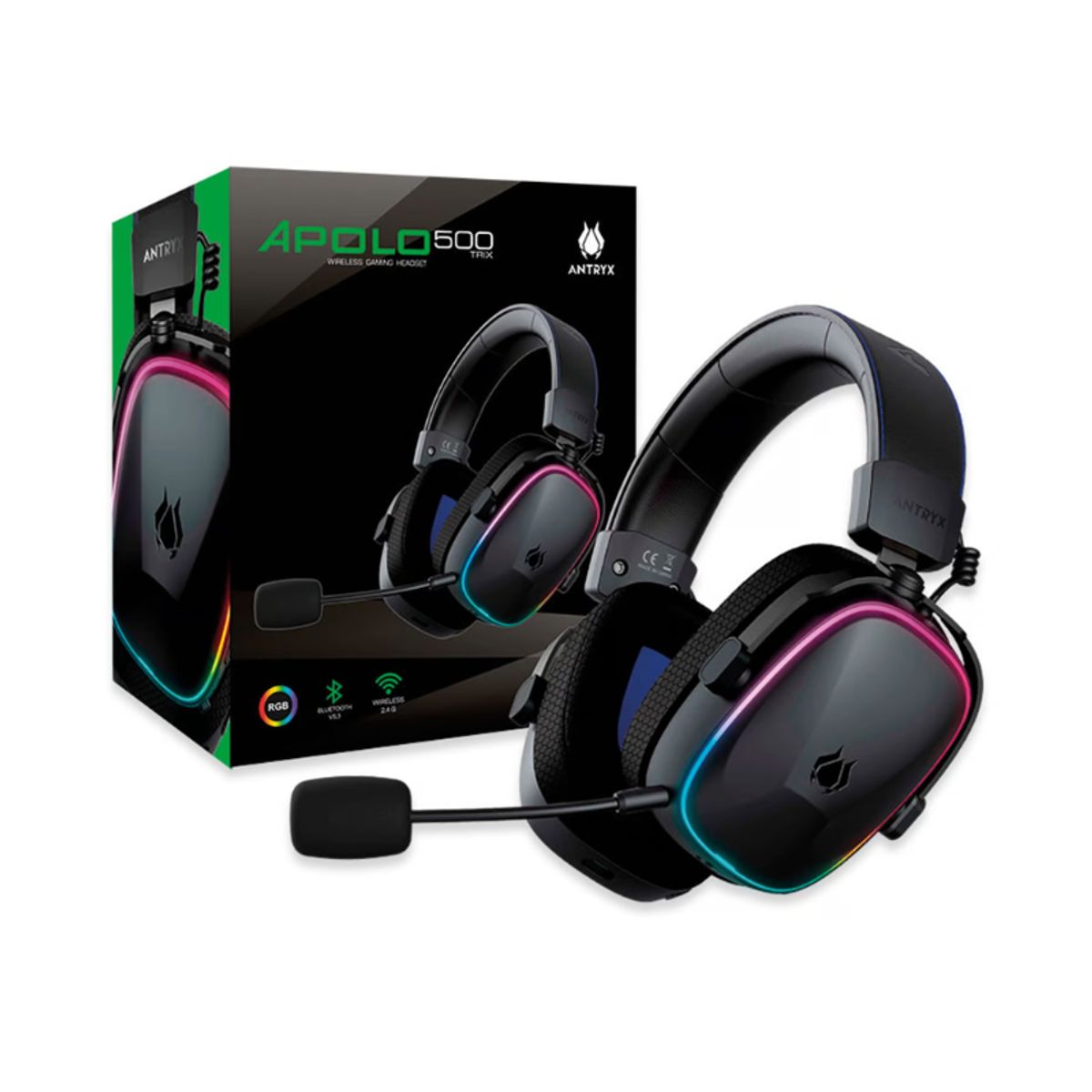 ANTRYX - Audifono Gaming Antryx Apolo 500 Trix Bluetooth Negro (AWGH-AP500KTX)