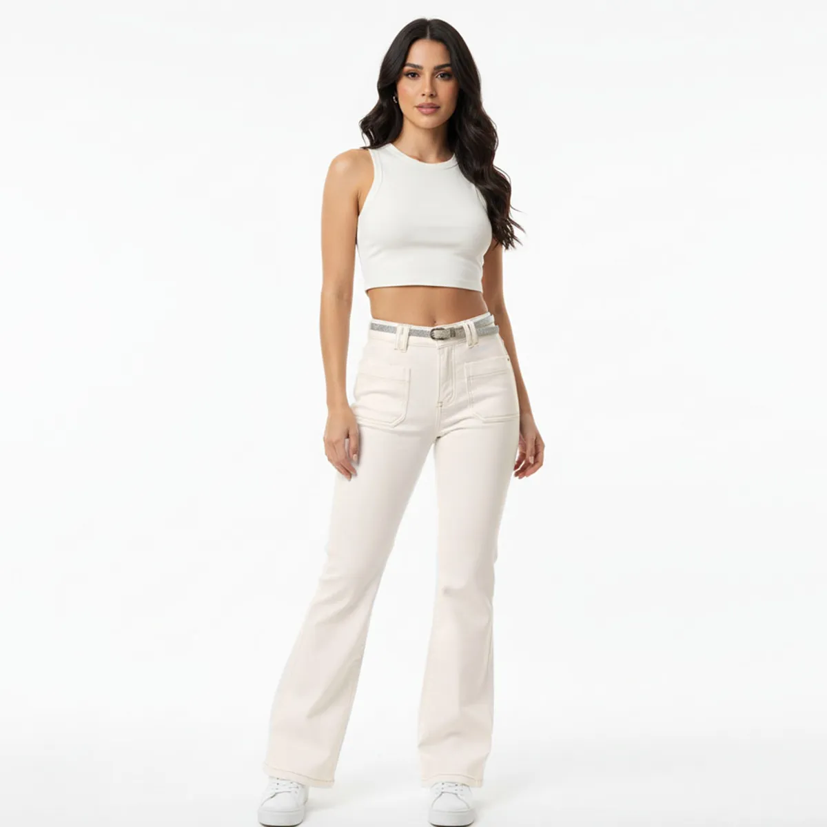 COTTON'S JEANS - PANTALÓN FLARE PARA MUJER LUANA
