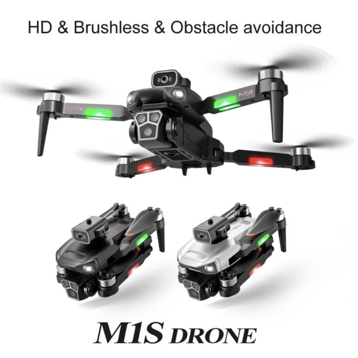 GENERICO - DRON 6K PROFESIONAL + 3 BATERIAS + 3 CAMARAS + APP + 5G + BOLSO