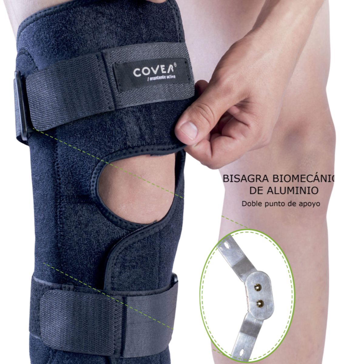 COVER - Rodillera Articulada Abierta Talla L-XL COVER