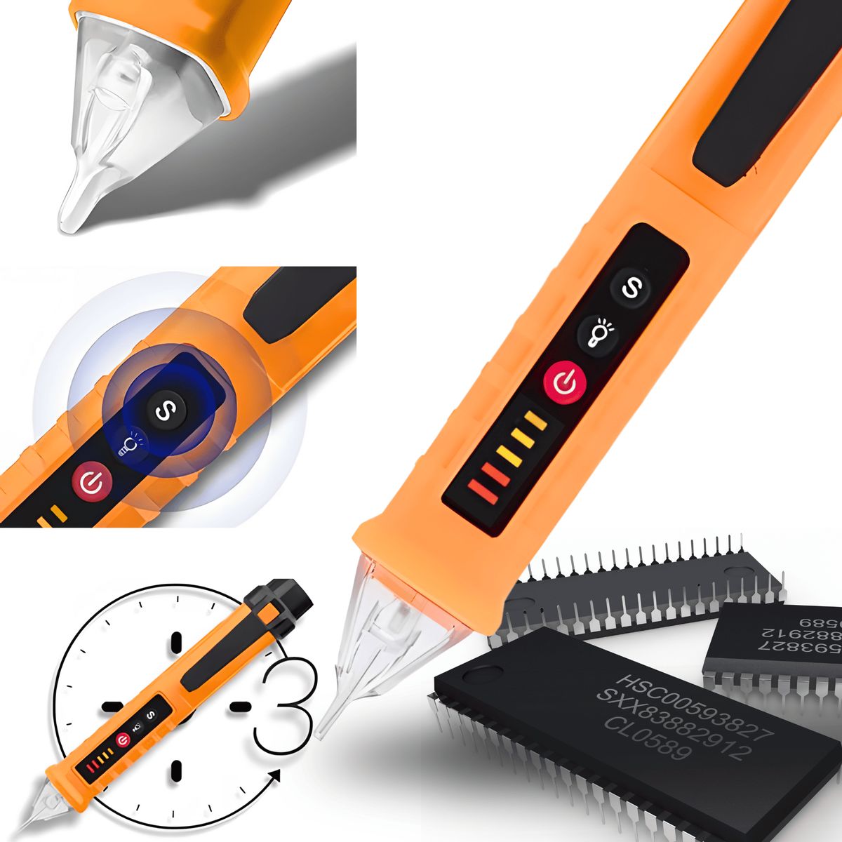 ROSH - Detector de Voltaje Portátil  Compacto y Fácil de Usar