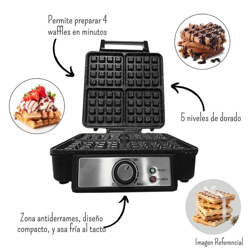 FINEZZA - Waflera Finezza Maker Antiadherente Ultra Granito
