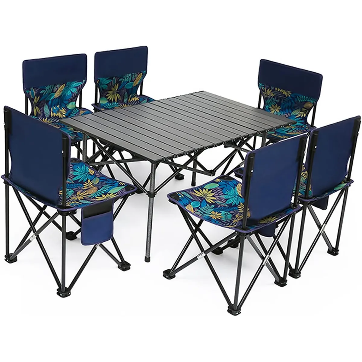 GENERICO - MESA CON SILLAS PLEGABLE CAMPING PARA PATIO