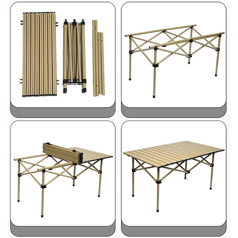 GENERICO - MESA CON SILLAS PLEGABLE CAMPING PARA PATIO