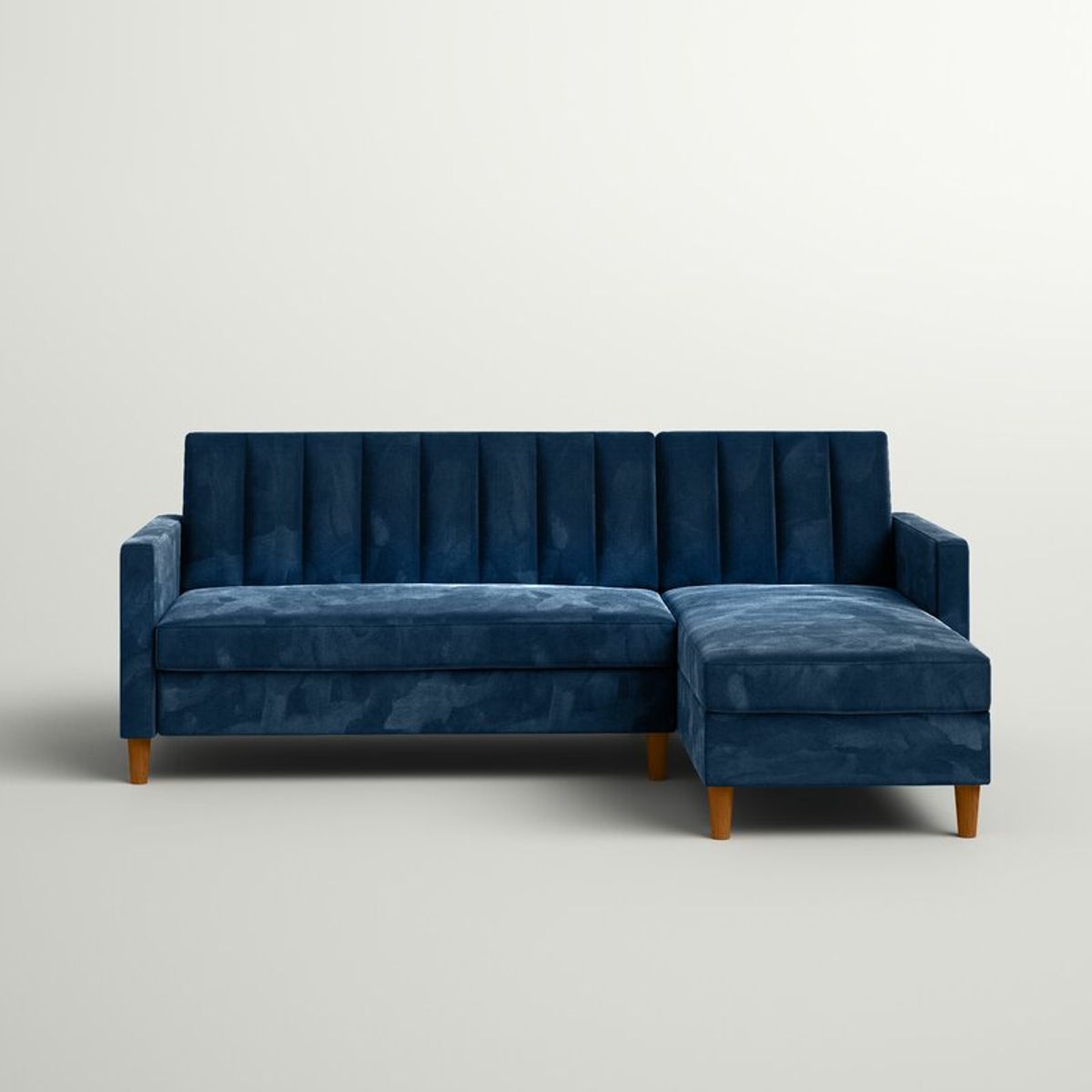 ARTSOFA - Sofá Seccional Hatford azul noche 2 piezas + obsequio