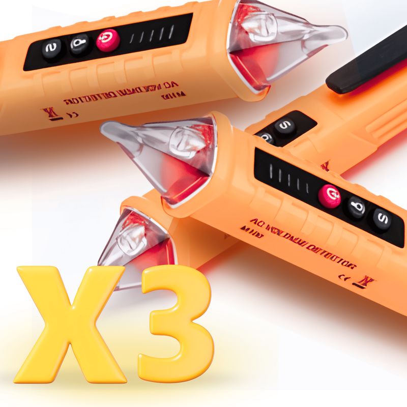ROSH - Pack x3 Medidores de Voltaje  Seguridad y Precisión al Máximo