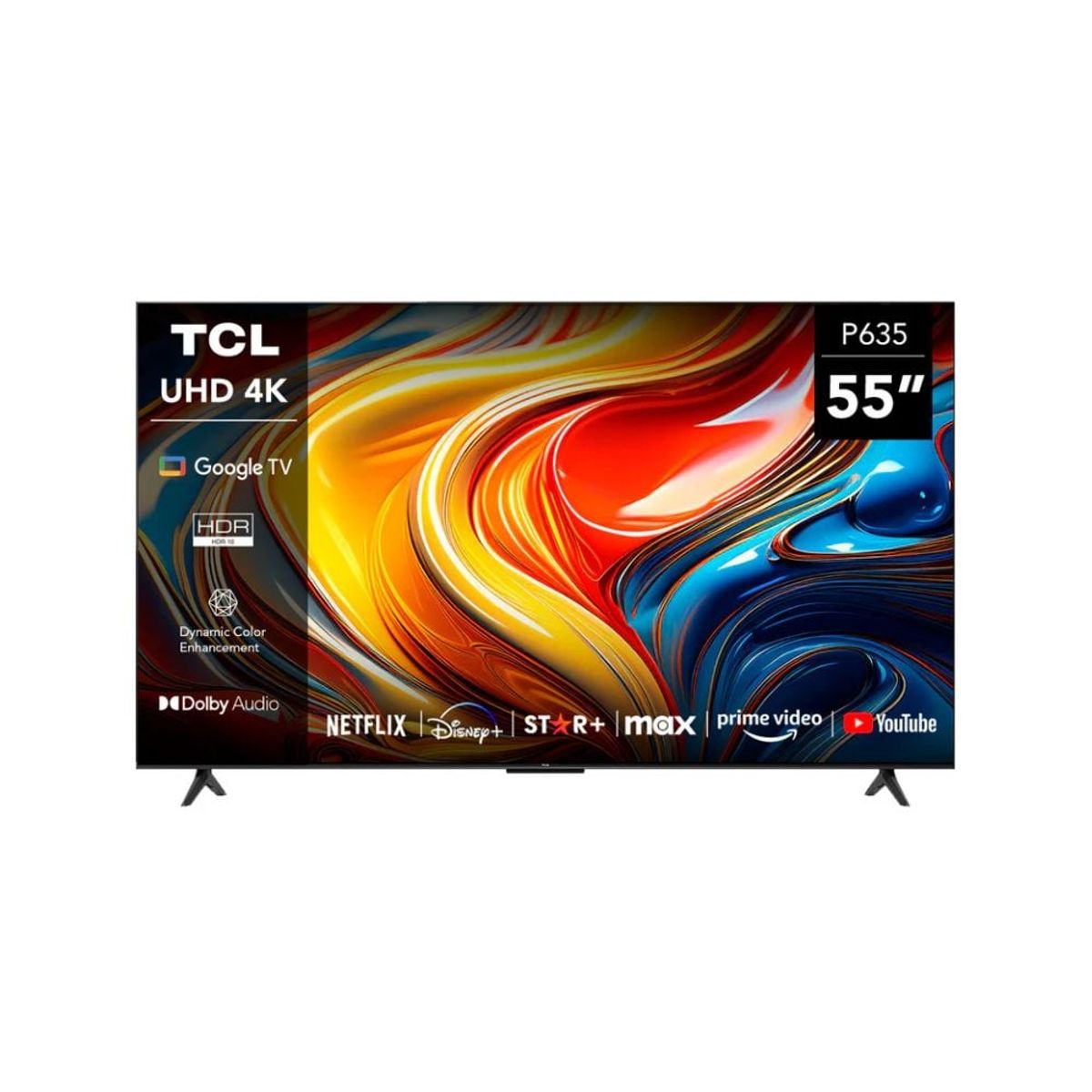 TCL - Televisor TCL 55"  Smart TV Ultra HD 4K Google TV 55P635