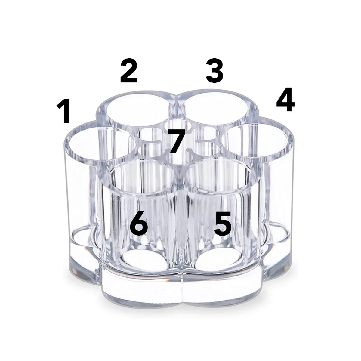 GENERICO - ORGANIZADOR PARA MAQUILLAJE ACRILICO 7 EN 1
