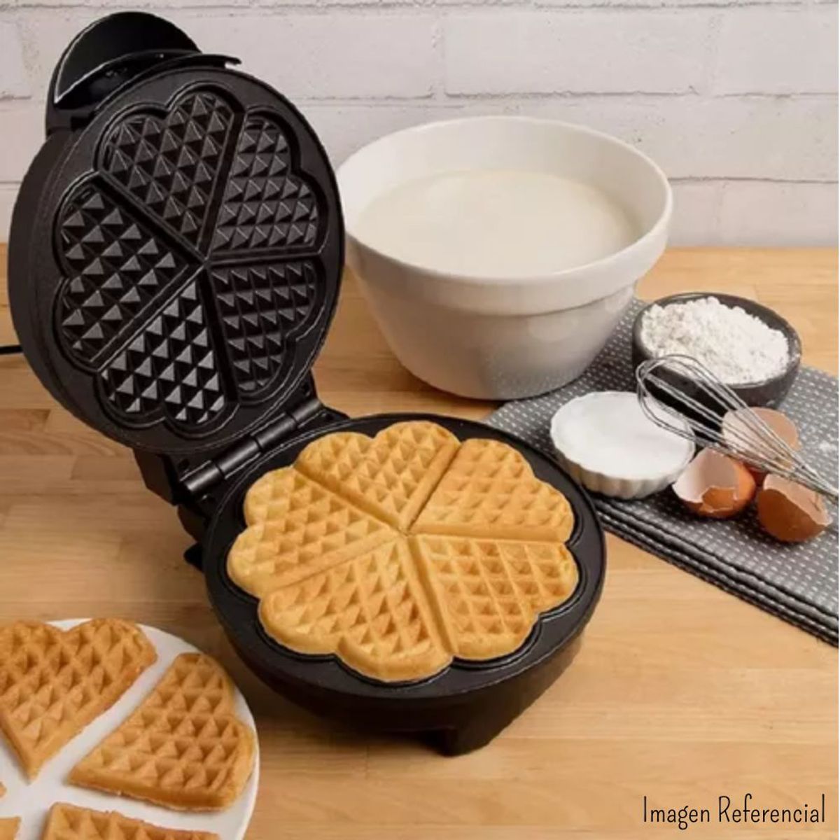 GENERICO - Wafflera Boma Heart 1200w BM-2010