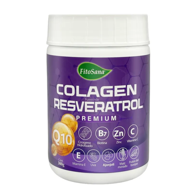 FITOSANA - COLAGEN FUENTE DE RESVERATROL Q10 PREMIUM FITOSANA - COLAGENO HIDROLIZADO 300G