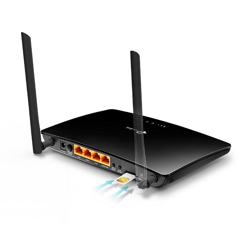 TP LINK - TP LINK MR6400 Router 4G LTE Inalámbrico N 300Mbps
