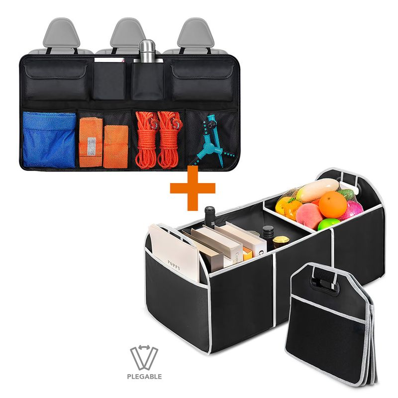 KELLER - Organizador Plegable para Auto Y Organizador de Maletero O99