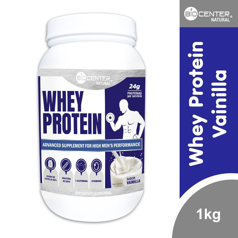 BIOCENTER NATURAL - Whey Protein Vainilla x 1Kg  - Biocenter Natural