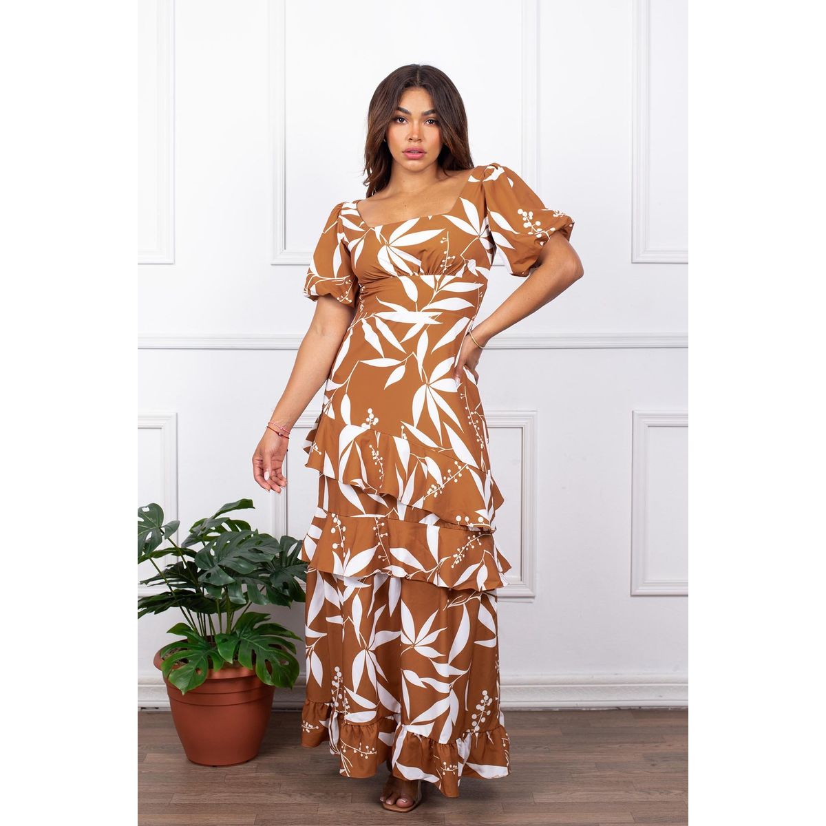 ARMA TU LOOK - VESTIDO CAROLINA LARGO CON MANGA GLOBO ARMA TU LOOK