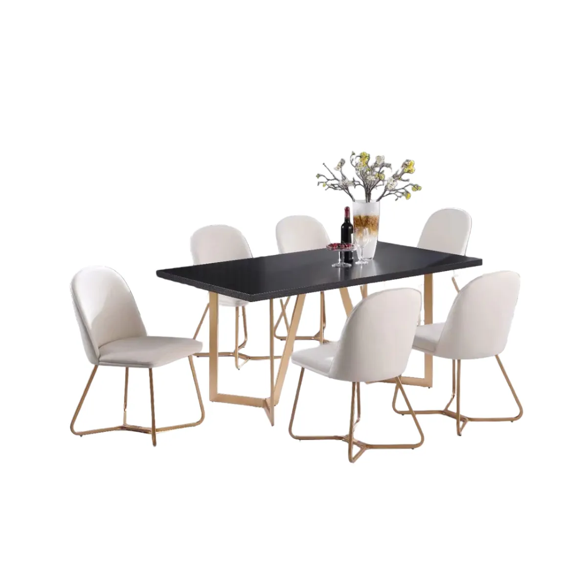 CENTRAL DECCO - COMEDOR  6 SILLAS TURIN BLANCO