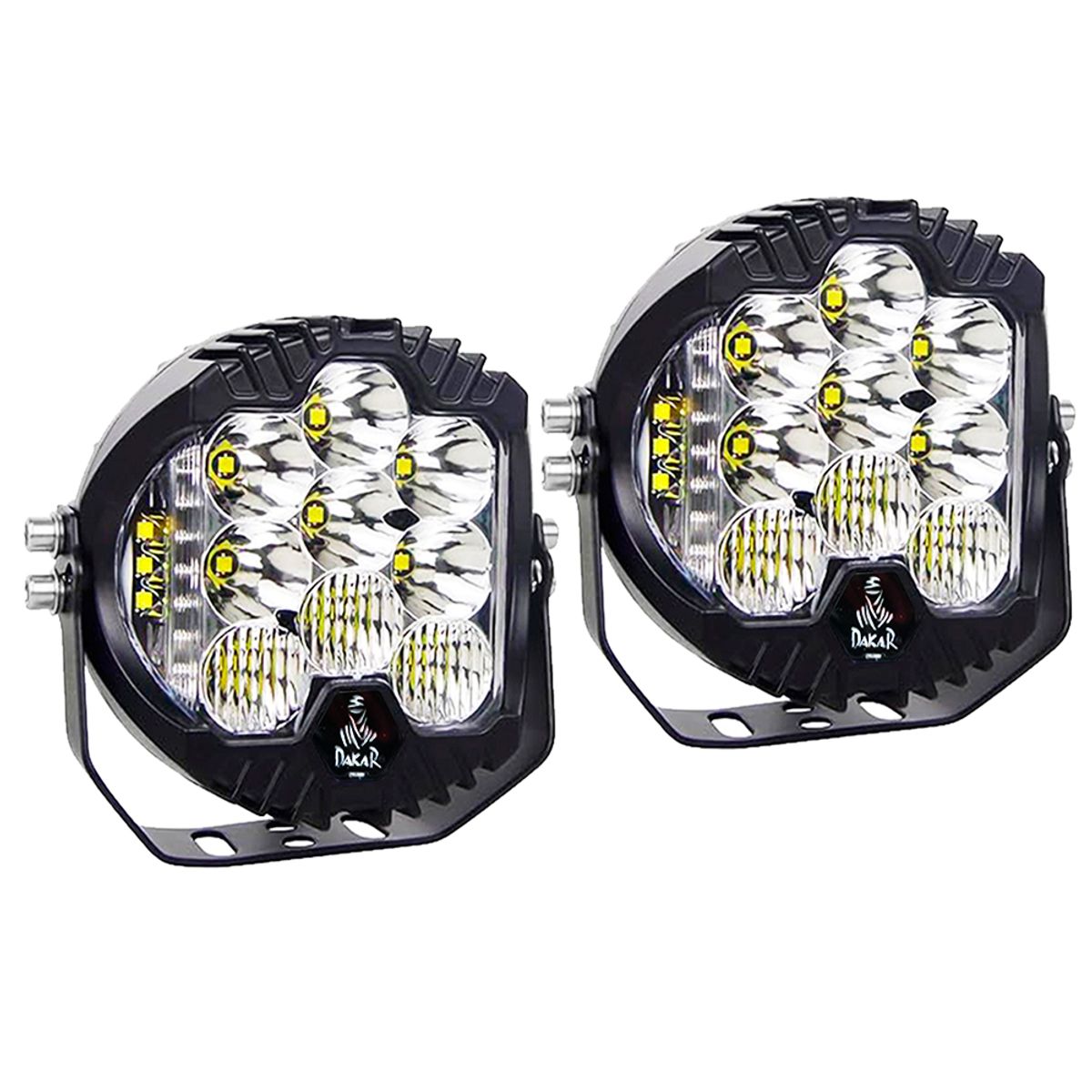 GENERICO - Par Faro Force Iron 9 PuLG 180w Neblinero 12/36v Auto Camion