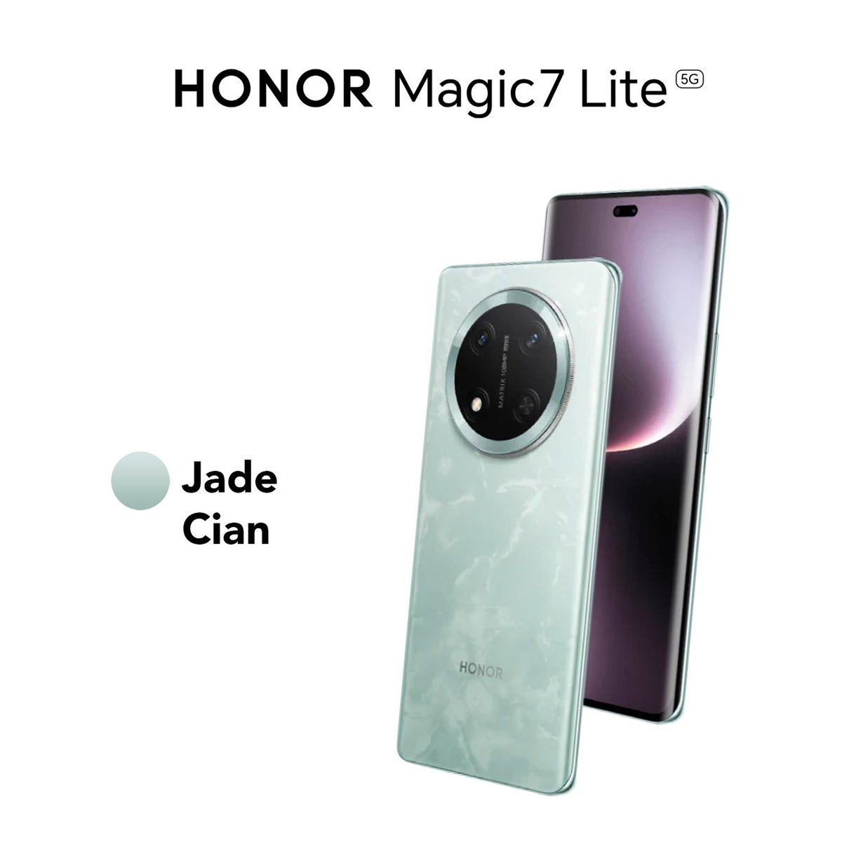 HONOR - HONOR MAGIC 7 LITE 5G 8GB RAM 256GB REGISTRADO COLOR JADE CIAN CON ESTUCHE DE REGALO
