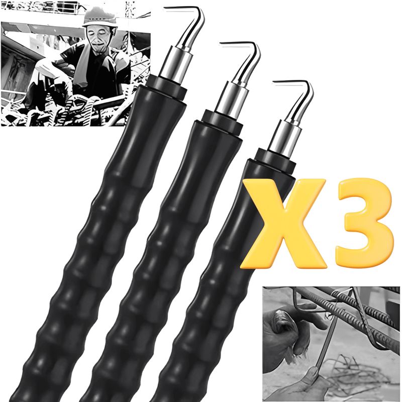 ROSH - Pack x3 Ganchos para Atar Alambre  Mayor Productividad y Precisión