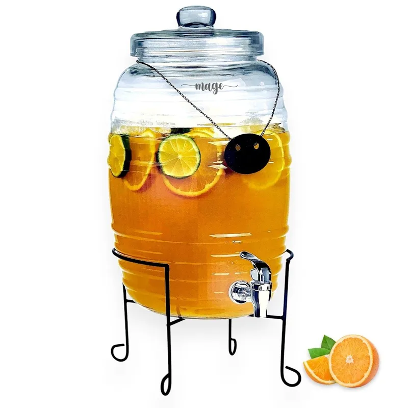 ICHIMATSU - Dispensador de Vidrio Barril 10Lt Con Rack