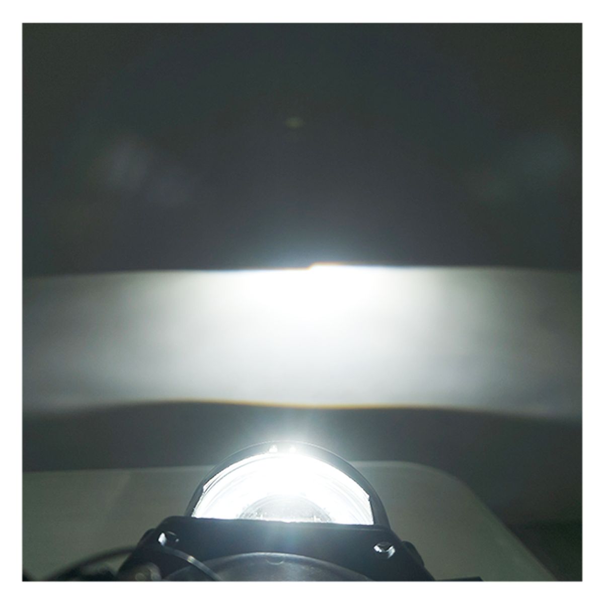 GENERICO - Par Faros Faros Proyectores Con Lupa Bi Led Alta Y Baja 80w