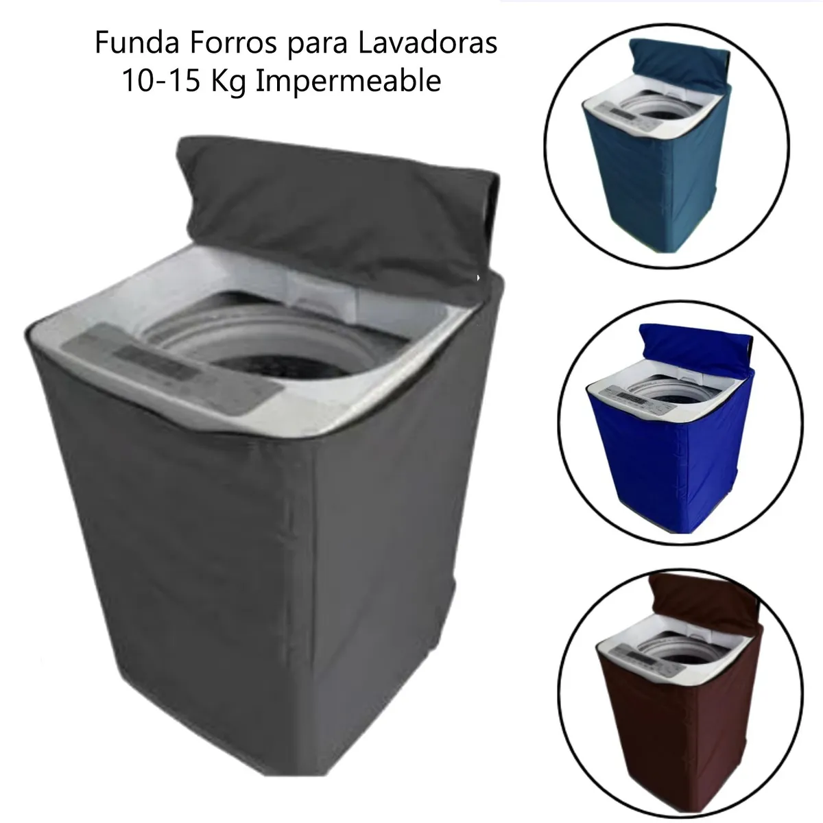 GENERICO - Funda de Lavadora 10-15 Kg Impermeable Aleatorio