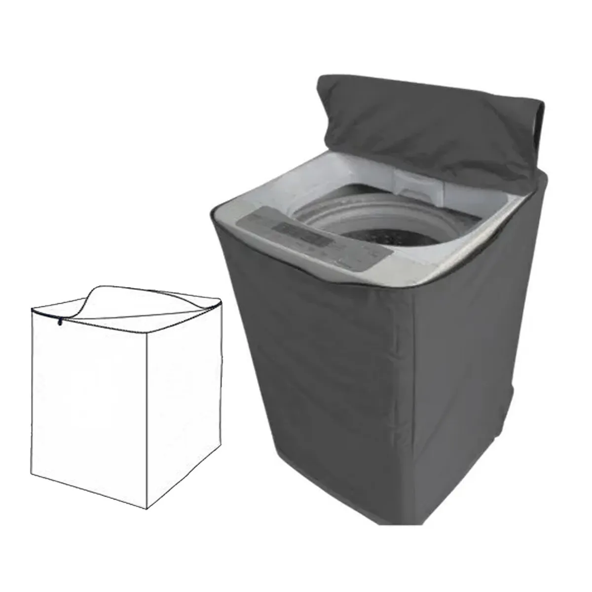 GENERICO - Funda de Lavadora 10-15 Kg Impermeable Aleatorio