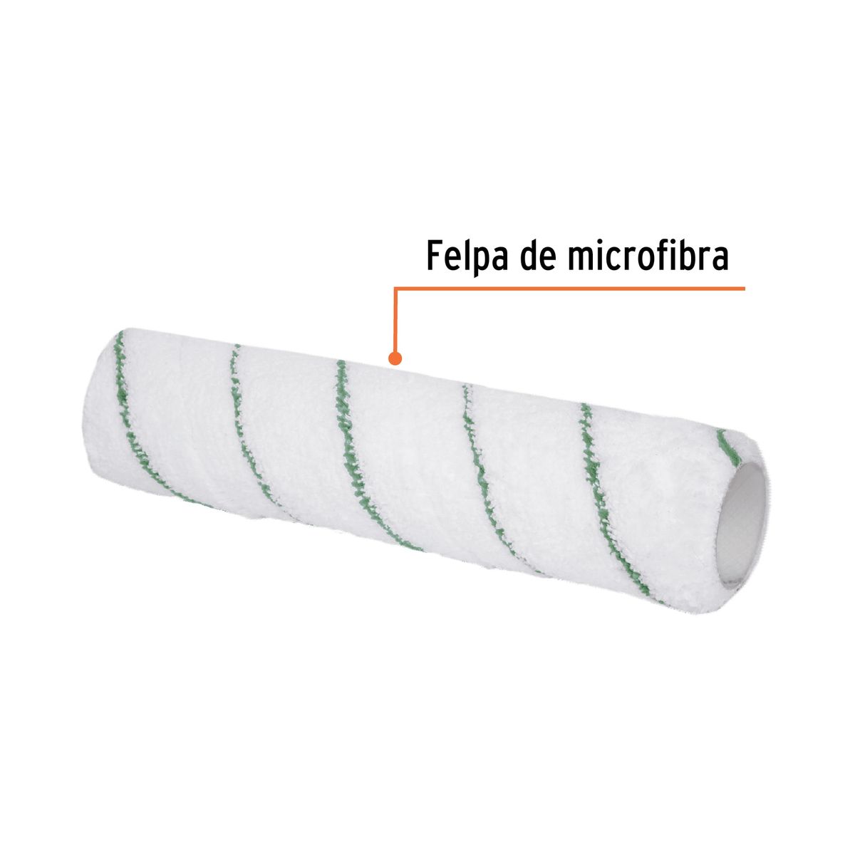 TRUPER - Rodillo microfibra 9x38 superficies poco rugo