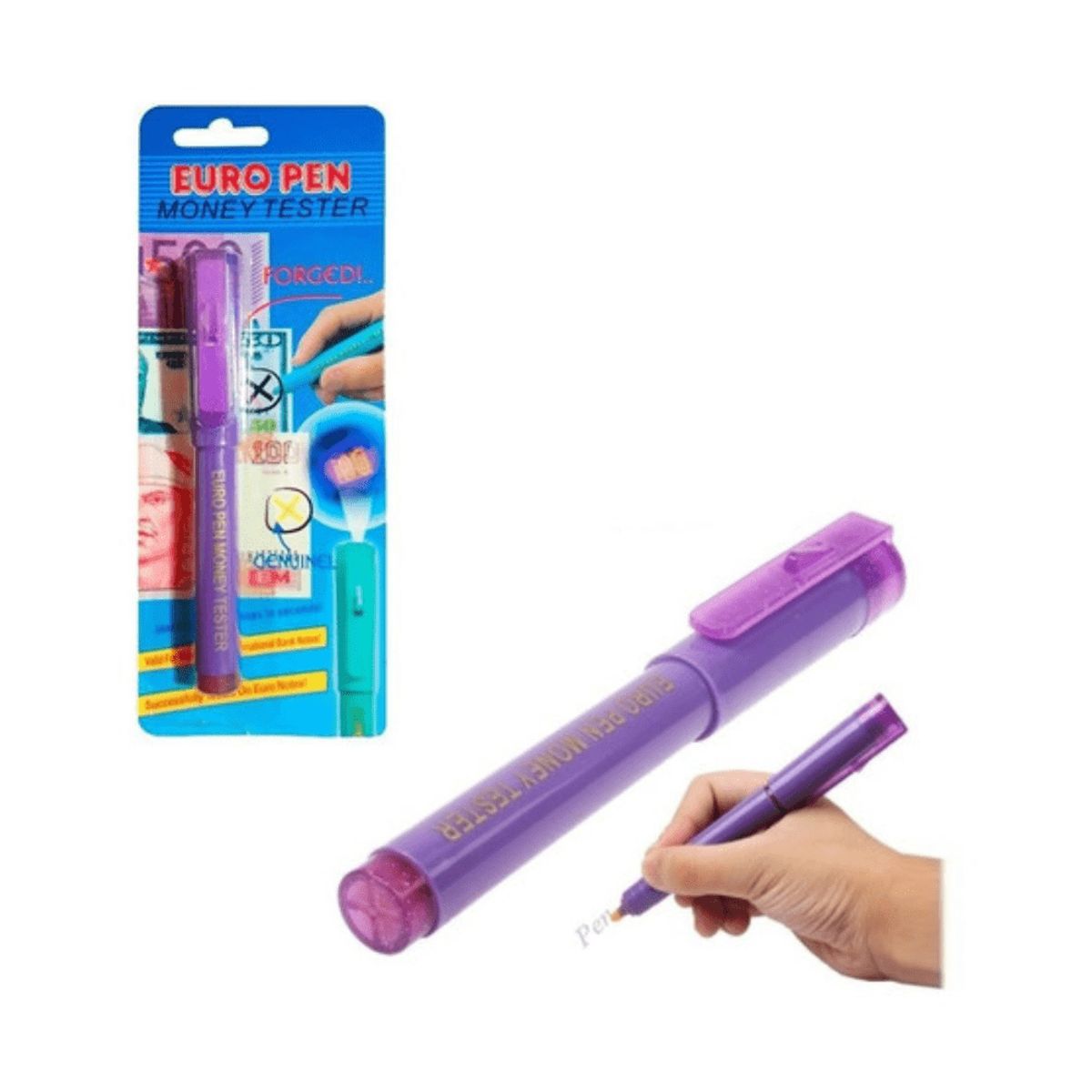 GENERICO - Plumon Detector de Billetes Falsos Con Luz 1pc