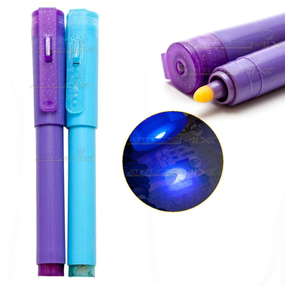 GENERICO - Plumon Detector de Billetes 2pcs Con Luz