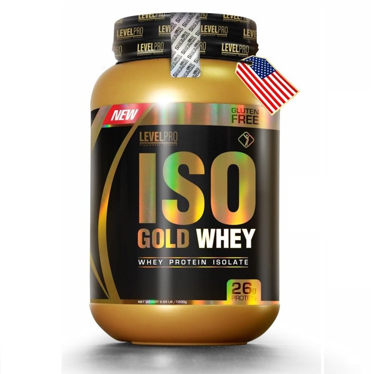 LEVEL PRO - ISO GOLD WHEY 1100 GRAMOS - LEVEL PRO ISOLATADA CHOCOLATE