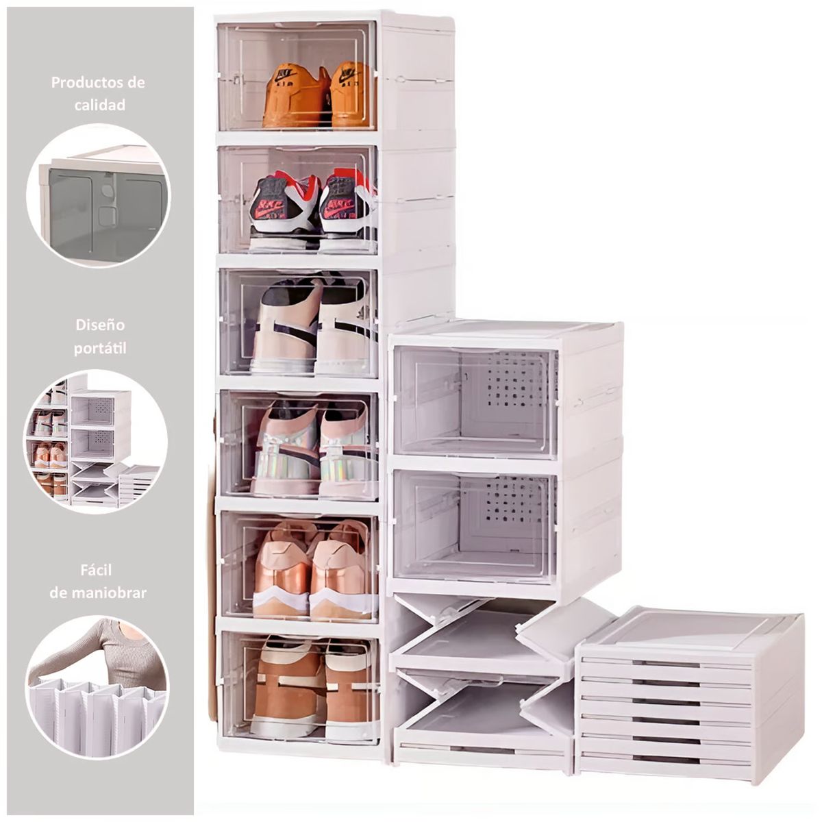 GENERICO - Zapatera Plegable 6 Niveles