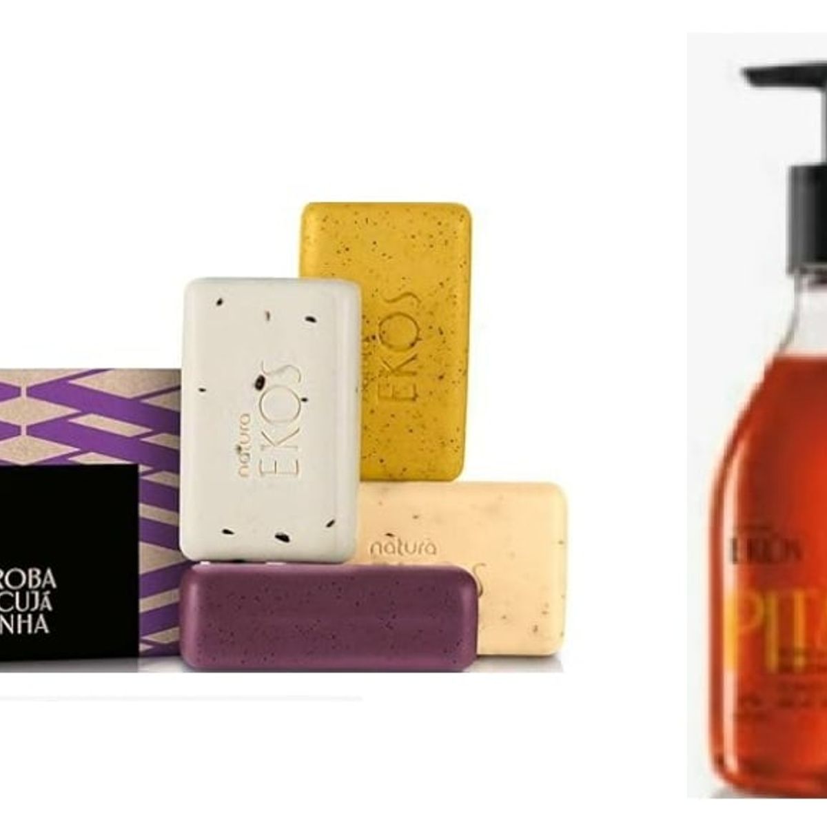 NATURA - 1 caja Jabones en barra y jabón liquido de manos EKOS Natura