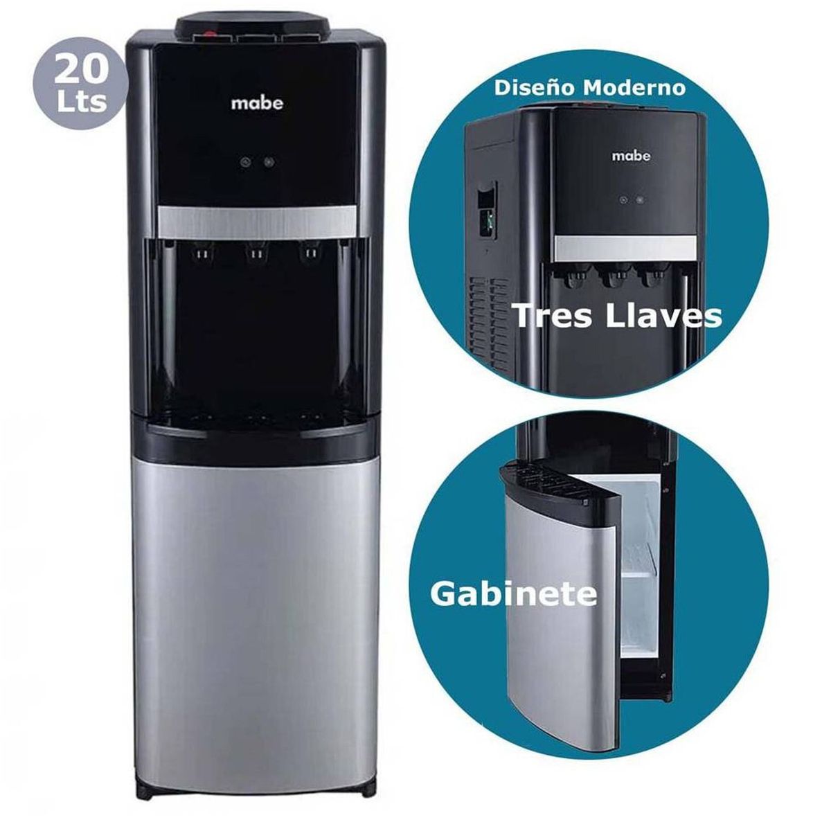 MABE - Dispensador de Agua MXCF05PFS 20 litros