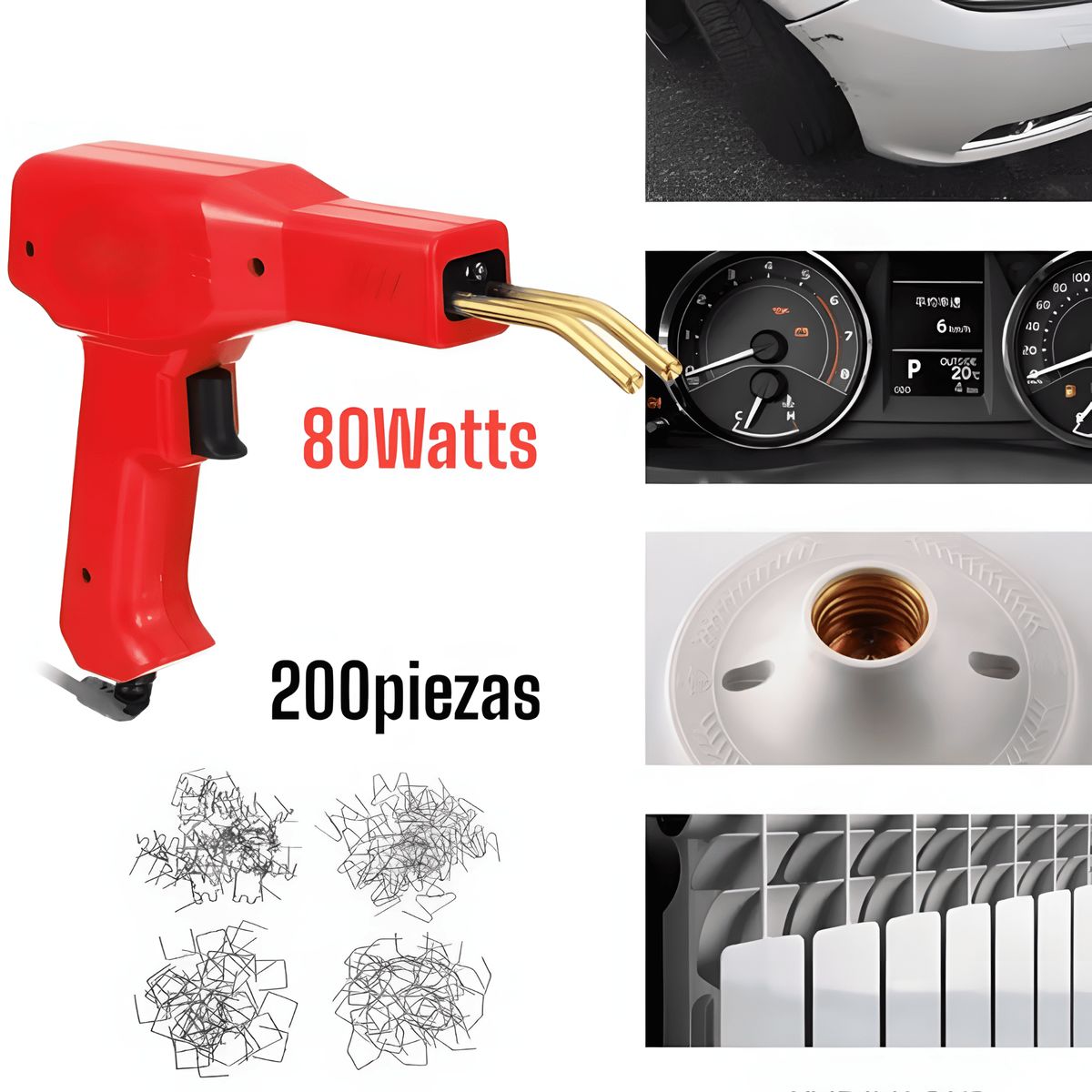 ROSH - Pack x2 Soldador de Plástico  Doble Potencia en Reparación