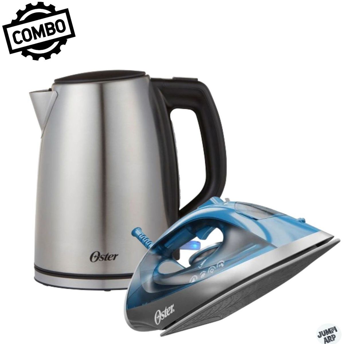 OSTER - Combo Oster Hervidor Bvstkt673ss + Plancha Gcstbs6052