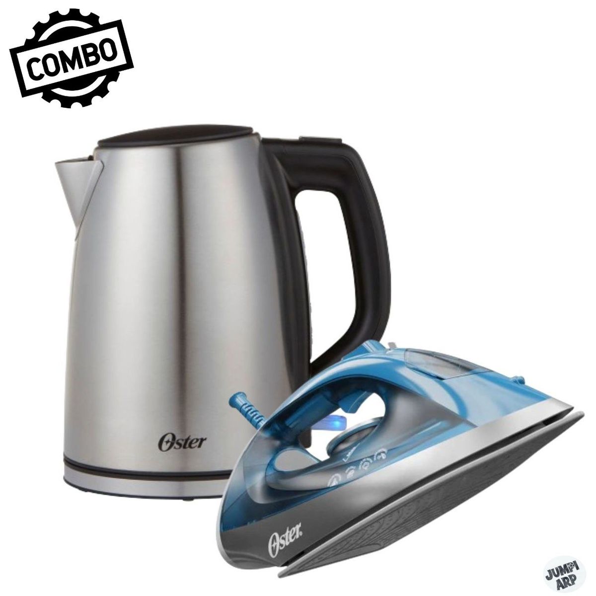 OSTER - Combo Oster Hervidor Bvstkt673ss + Plancha Gcstbs6052